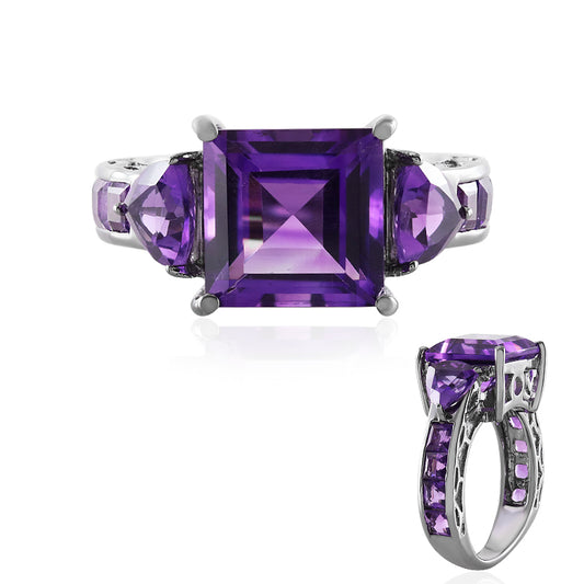 Marokkanischer Amethyst-Silberring