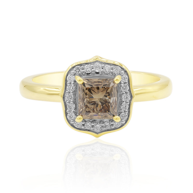 SI1 Argyle Chocolate Diamond Gold Ring (Mark Tremonti)