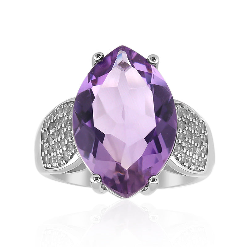 Amethyst-Silberring