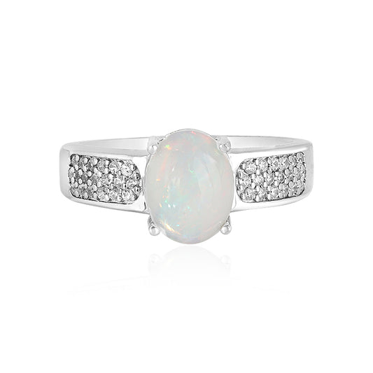 Welo-Opal-Silberring