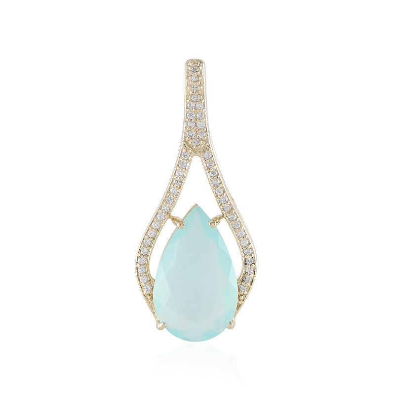 Paraiba-Opal-Goldanhänger (AMAYANI)