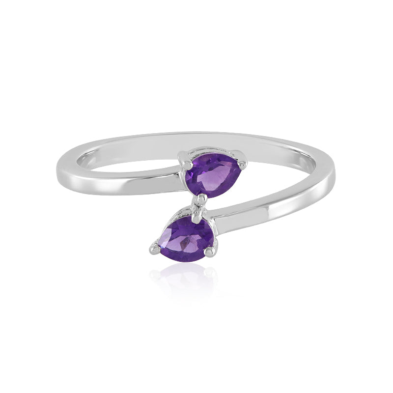 Sibirischer Amethyst-Silberring