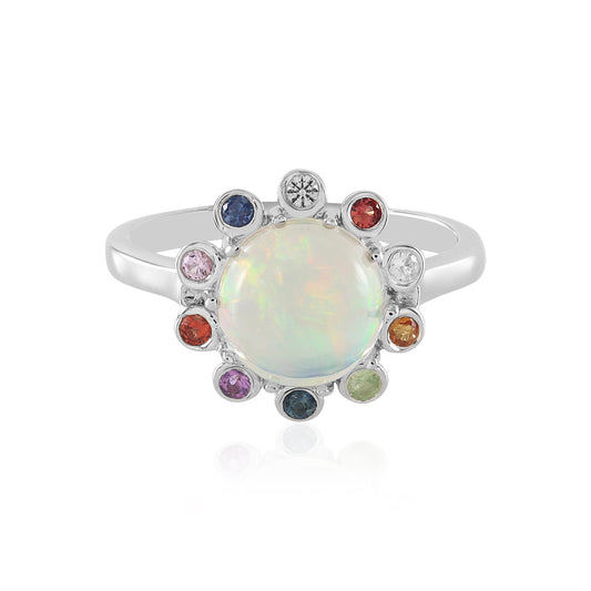 Welo-Opal-Silberring