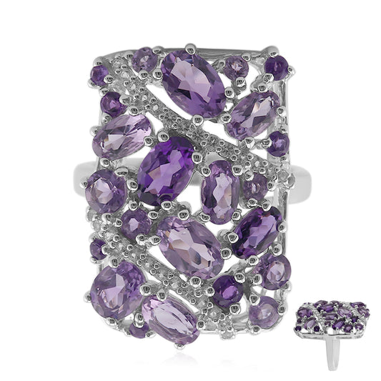 Amethyst-Silberring