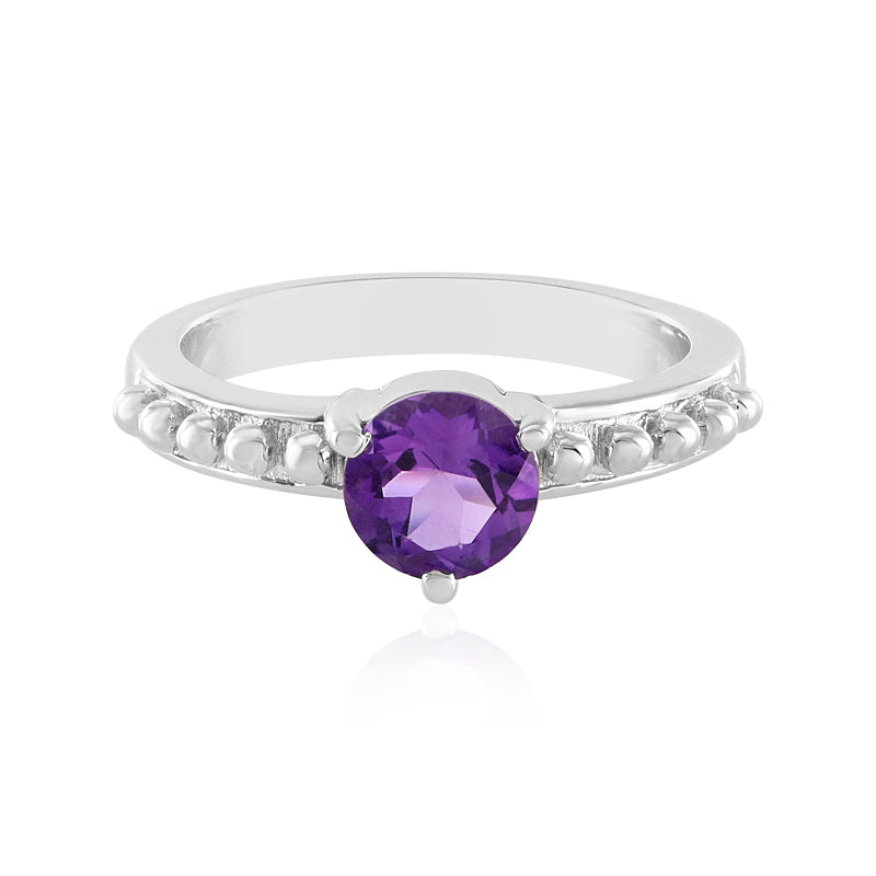 Sibirischer Amethyst-Silberring