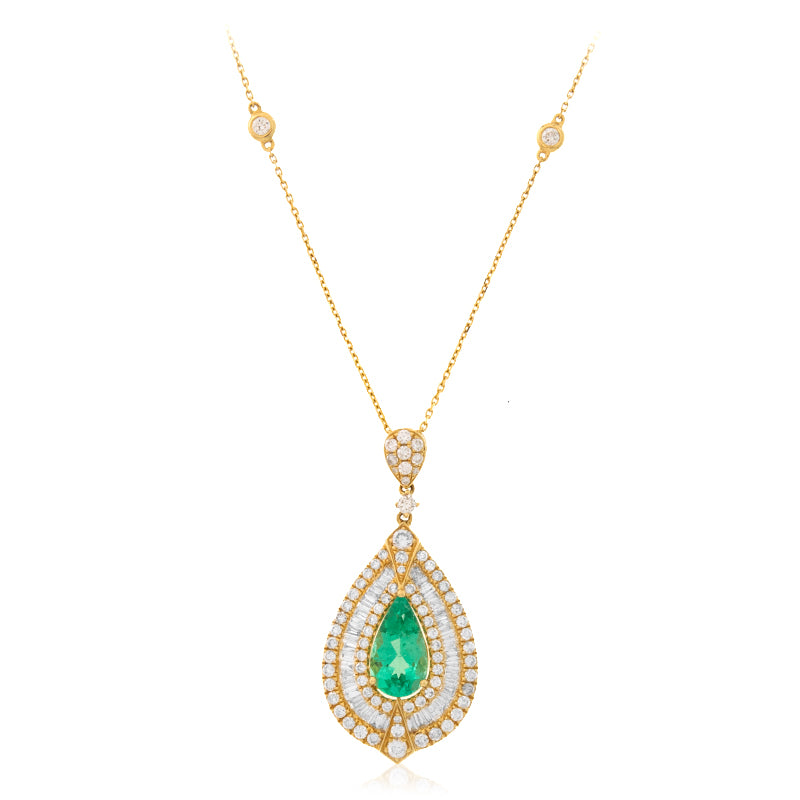 Colombian Emerald Gold Necklace (CIRARI)