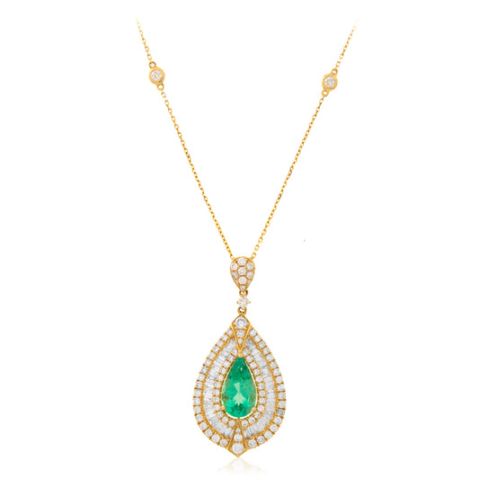 Colombian Emerald Gold Necklace (CIRARI)