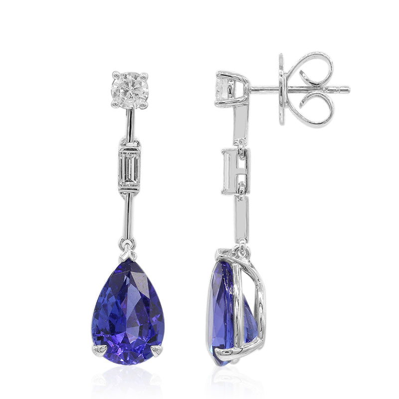 AAA Tanzanite Gold Earrings (CIRARI)